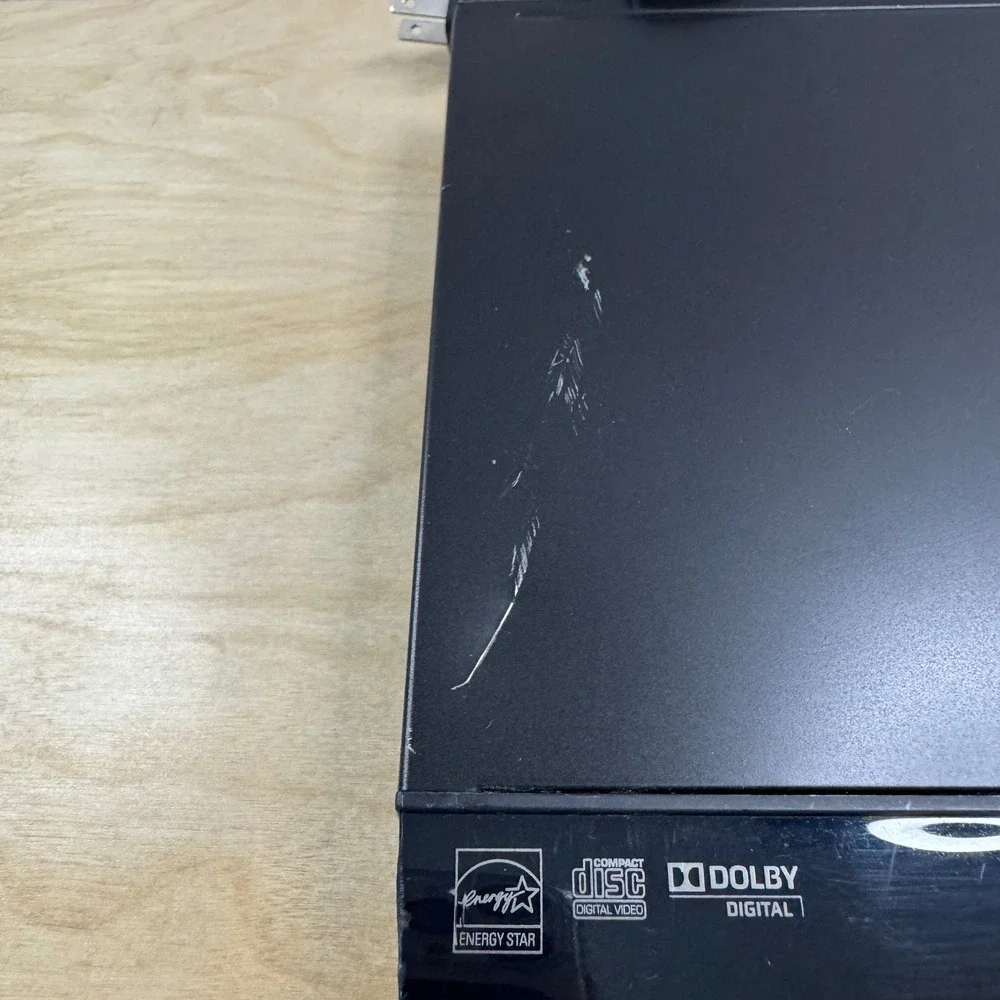 Sony DVP-SR210P CD DVD Player Black with Remote RMT-D197A and AV Cables